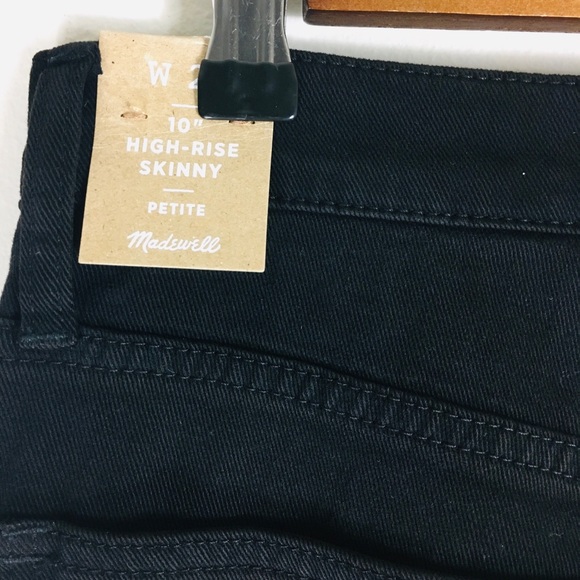 Madewell NWT Black High Rise Skinny Jeans Sz 27 - Picture 11 of 12